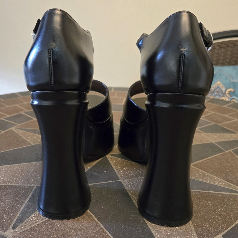 Dolls Kill Sugar Thrillz Pistol 2 Platform Heel Sandles - Picture 7 of 15